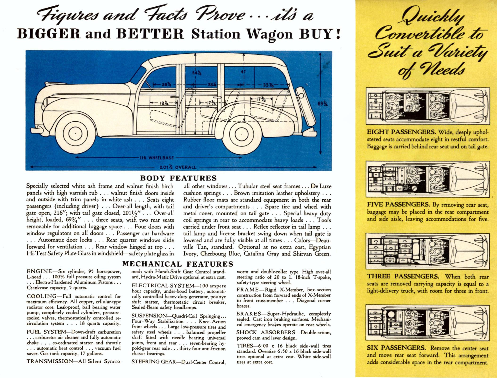 1940 Oldsmobile Wagon Brochure Page 1
